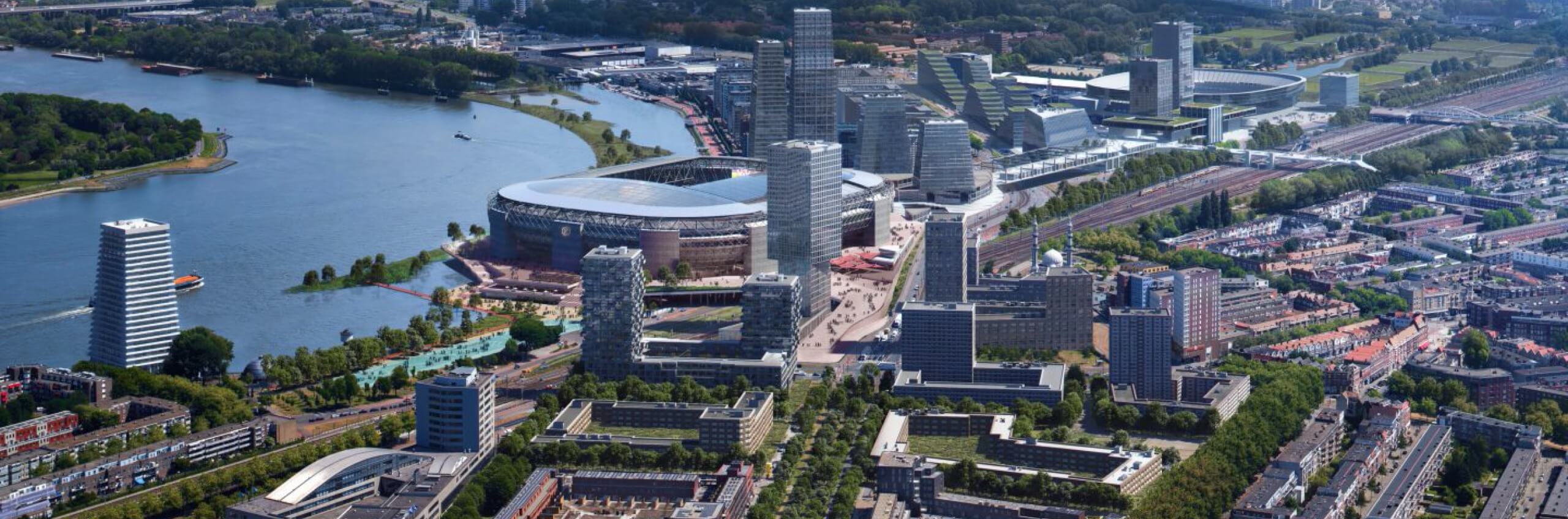 Gemeenteraad neemt bestemmingsplan Feyenoord City aan